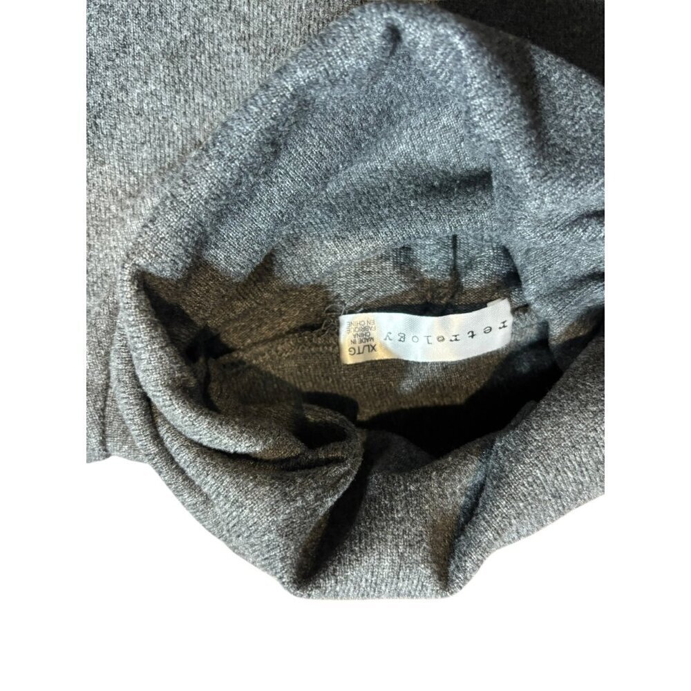 Retrology Women's Dark Charcoal Super Soft Turtleneck Shirt - Picture 8 of 9